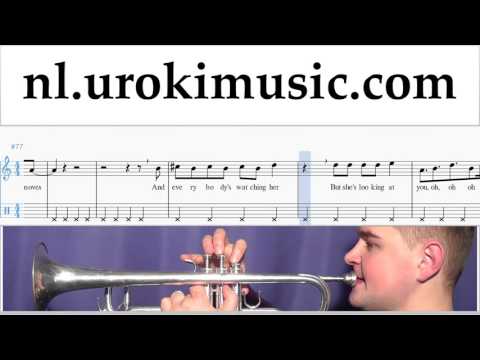 Trompetles Calvin Harris ft. Rihanna - This Is What You Came For Muzieknoten Cursus Deel#2 um-374