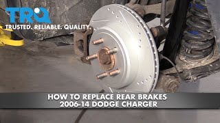 How to Replace Rear Brakes 2006-14 Dodge Charger
