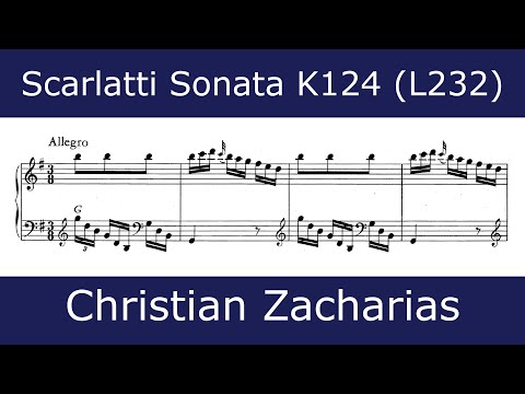 Domenico Scarlatti - Sonata in G major K124 (Christian Zacharias)