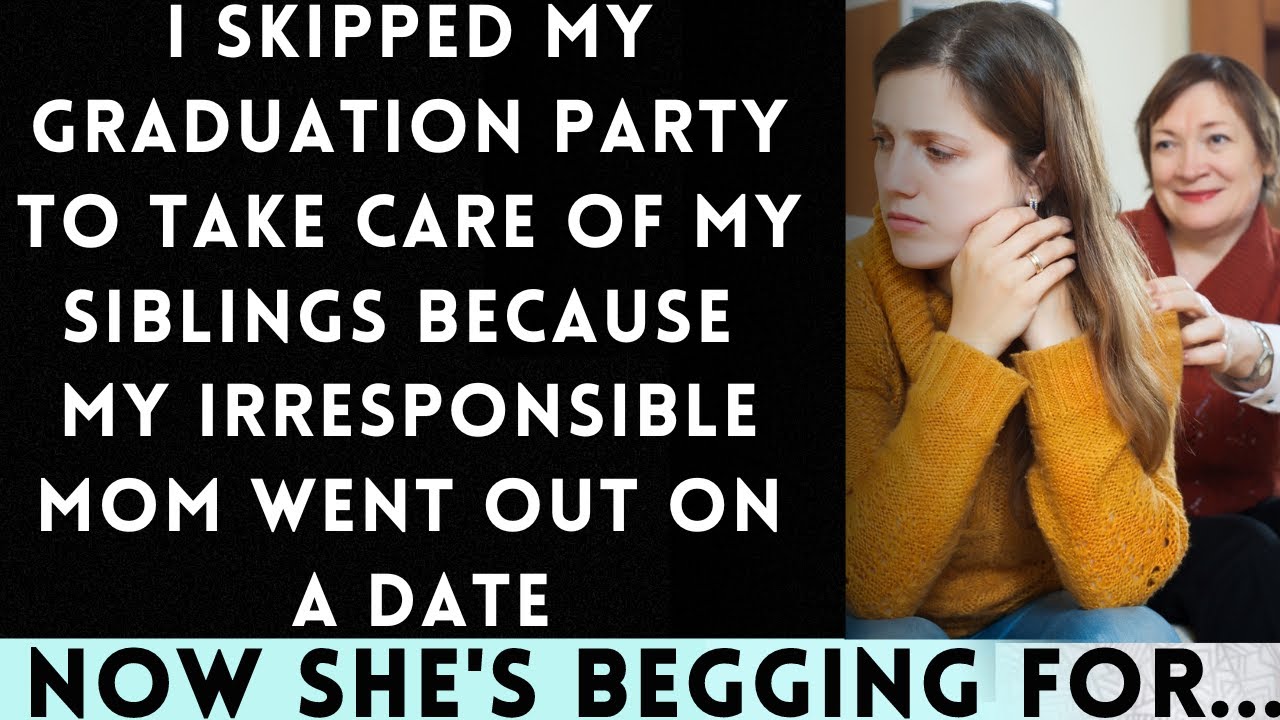 I Sacrificed My Graduation party to Care for My Siblings While My Irresponsible Mom Went Out with...
