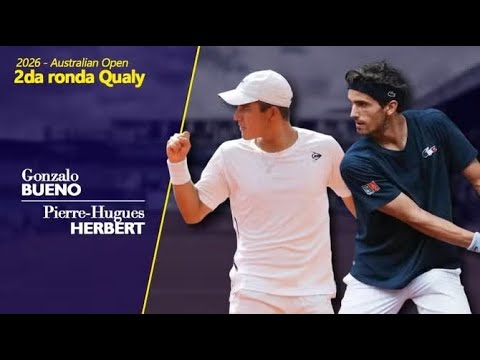 Gonzalo Bueno vs Pierre-Hugues Herbert:  ronda 2 de la ‘qualy’ del Australian Open 2026