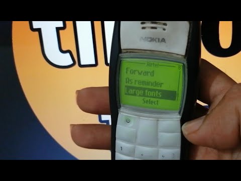 message font size change in nokia 1100 mobile !! how to adjust message font size in nokia 1100