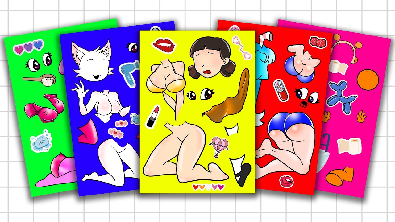 AMAZING DIY PAPER STICKERS with GAMES OF SQUIDGAME | Incredibox Sprunki Stickers