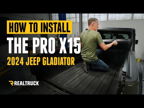 How to Install Truxedo Pro X15 Soft Roll Up Tonneau Cover on a 2024 Jeep Gladiator