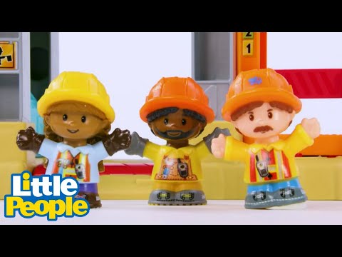 Little People Toys! | The Giant Sandcastle - Kids TV Series, Kingdom Kids Zone - Little People - Fisher Price