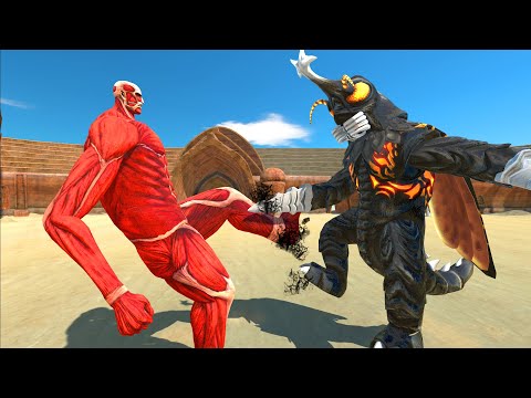 Megalon VS Colossal Titan - Animal Revolt Battle Simulator