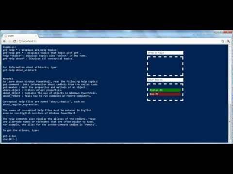 ShellR: a Web based PowerShell running on Azure | Pieter De Rycke's Blog