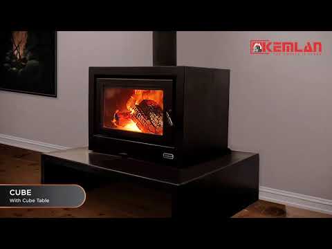 Mild steel inbuilt wood fireplace