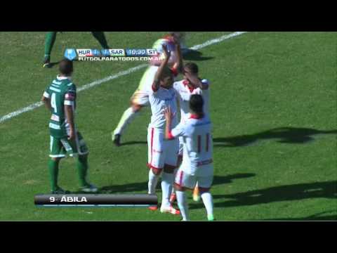 Gol de Ábila.Huracán 1 Sarmiento 1.Fecha 39. Torneo Primera B Nacional.Fútbol Para Todos