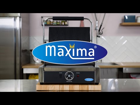 Maxima Gastro Kontaktgrill - Gerillt - Einzelgrillplatte - 33,5 cm