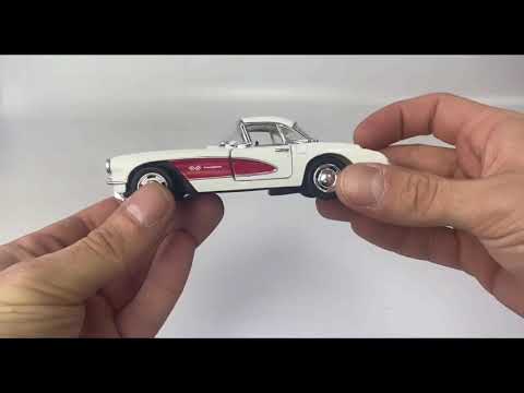 Машинка металлическая Kinsmart 1:34 «1957 Chevrolet Corvette» KT5316D инерционная / Микс