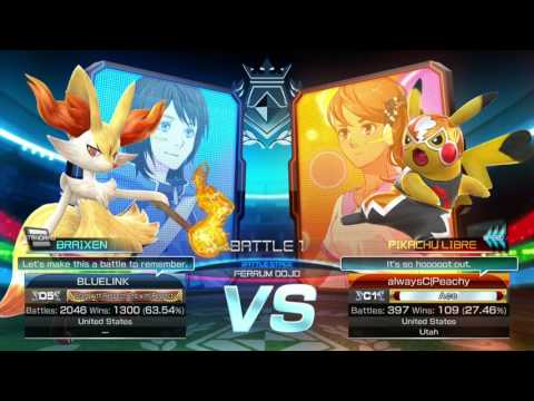 Pokkén Weekly Return 47 - Blue Link (Braixen) Vs. Peachy (Pikachu Libre) Winners Round 1