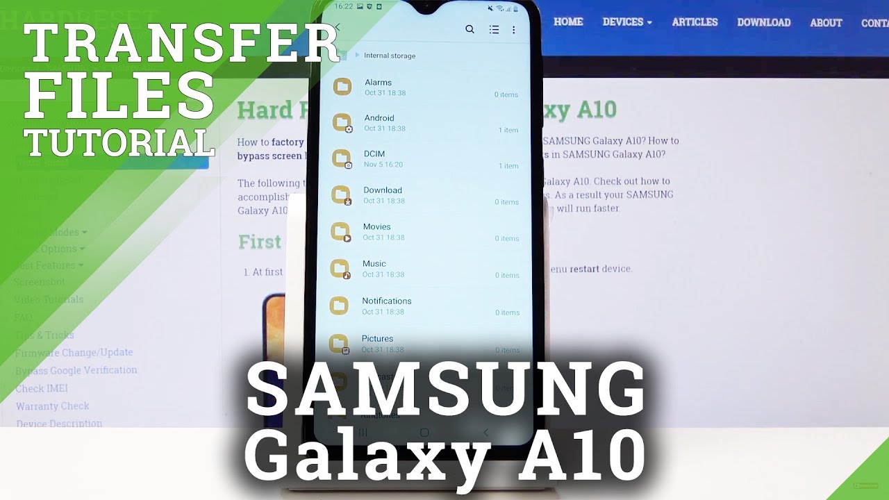 How to Transfer Files from SAMSUNG Galaxy A10 - Copy Data