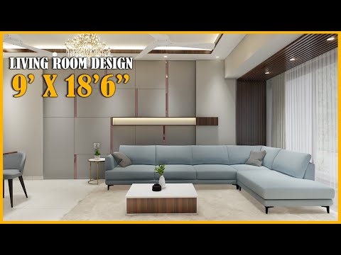 Small Living Room | 9 x19 feet #livingroom #livingroomdecor #drawingroomdesign #interiordesign