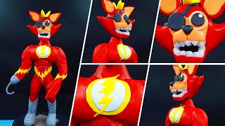 How to make Foxy FNAF mixed The Flash Superhero 🎪 FNAF Superhero Clay Figure