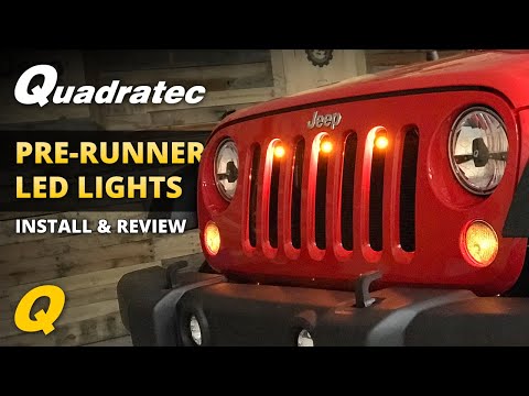 Quadratec Pre-Runner LED Light Kit Install & Review for Jeep Wrangler JK