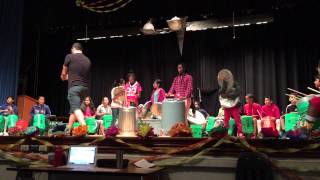 Paul and Sheila Wellstone drum line.