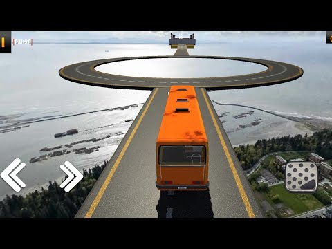 Impossible Bus Driving Racing Crazy Stunt Bus Driving simulator #3 Android Gameplay #busgames