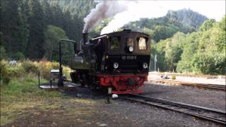 preview picture of video 'Dampf auf die Selketalbahn  -  Harzer Smalspurbahnen  - Dampfzüge im Harz'