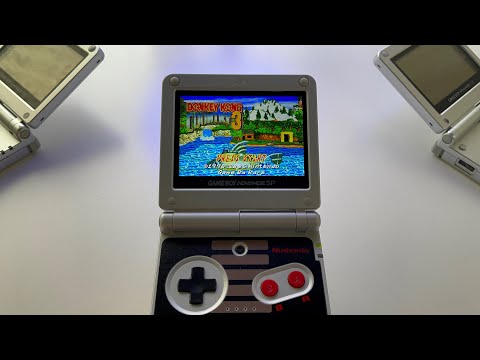 Donkey Kong Country 3 | Gameboy Advance SP (IPS display) gameplay