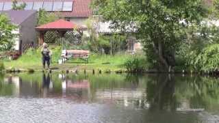 preview picture of video 'Forellenangeln im Mai 2013 am Forellenteich Wiesenau'