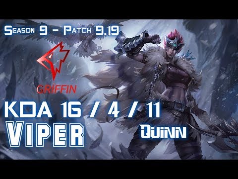 GRF Viper QUINN vs KAI'SA ADC - Patch 9.19 KR Ranked