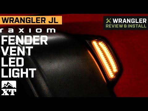 Jeep Wrangler JL Raxiom Axial Series Fender Vent LED Light Review & Install