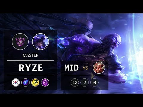 Ryze Mid vs Vladimir - KR Master Patch 9.6