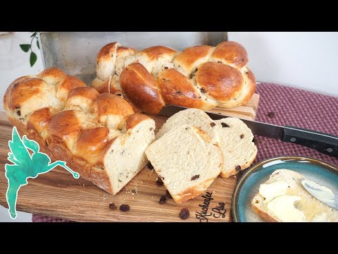Einfacher Hefezopf nach Omas Rezept - Rosinen Stuten selber machen - Kuchenfee CC