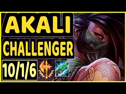 DYNQUEDO (AKALI) - 10/1/6 KDA CHALLENGER GAMEPLAY - BR