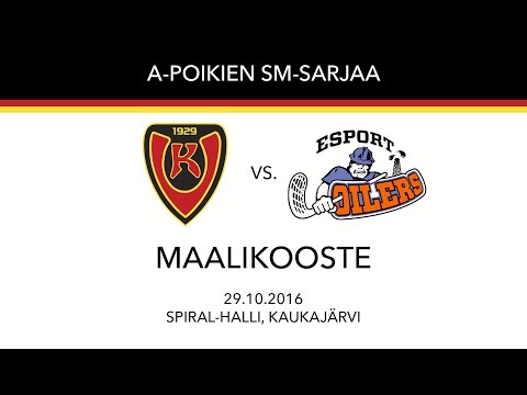 PASM: Koovee-Oilers, 29.10.2016, Maalikooste