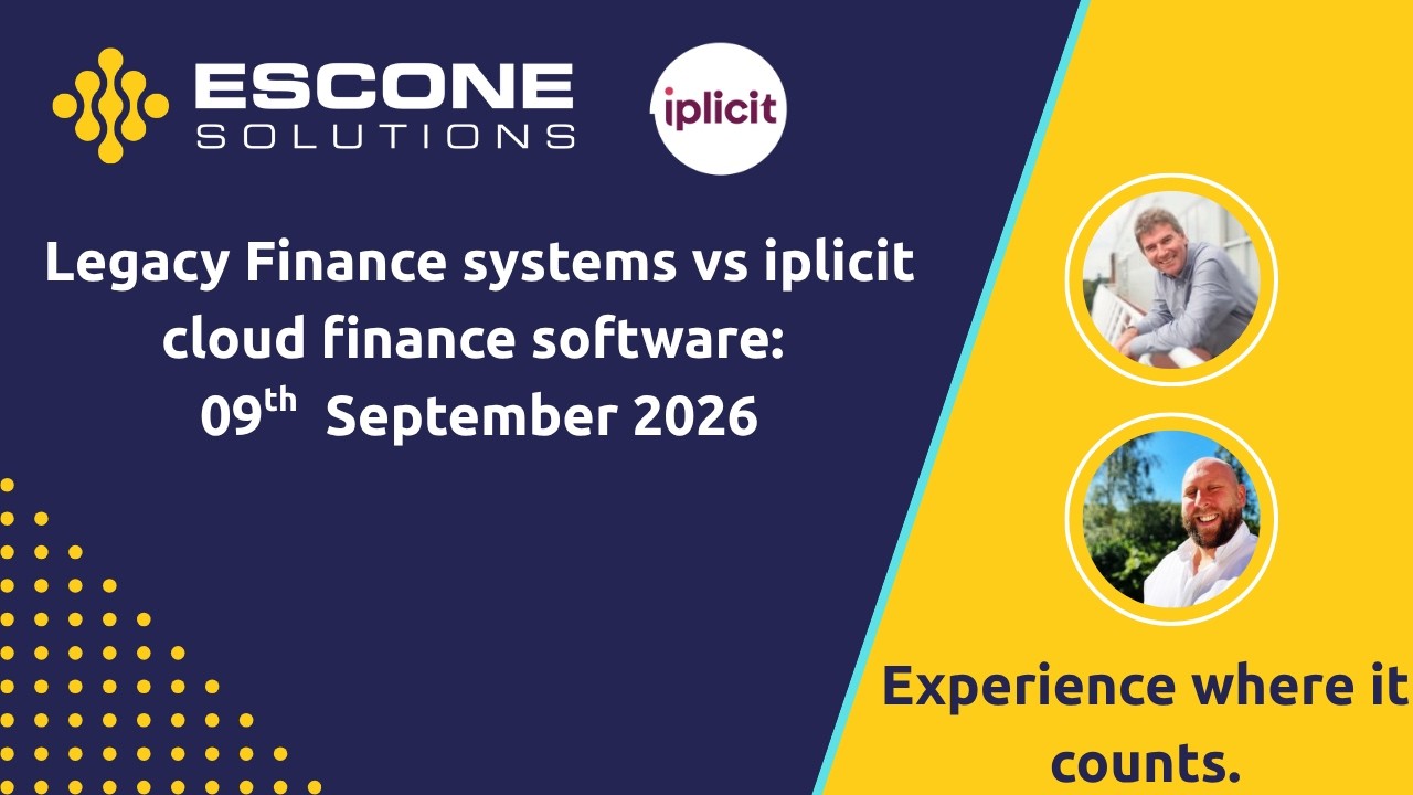 iplicit Webinar: Legacy Systems vs iplicit Cloud Finance Software