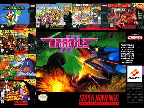 Gradius III (SNES) Music [REVERSE] - Konami Logo | Reverse VGM #528