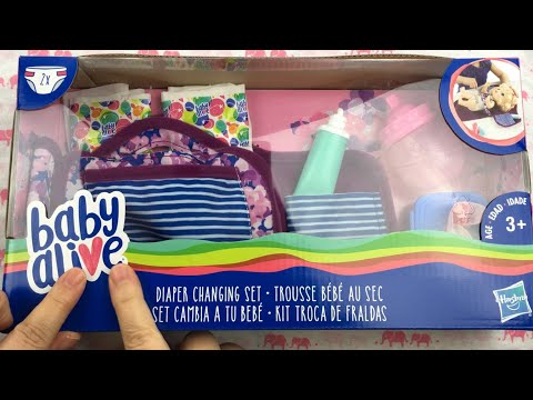 NEW Baby Alive Doll DIAPER CHANGING SET Unboxing Video