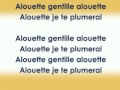 Alouette Gentille Alouette Chanson Karaoké De La Comptine