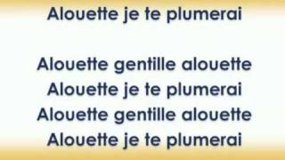 Alouette gentille alouette ( chanson + karaoké de la comptine )