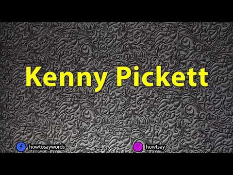 How To Pronounce Kenny Pickett