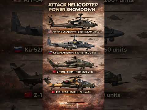 Attack Helicopters: Compare the top 4 in action