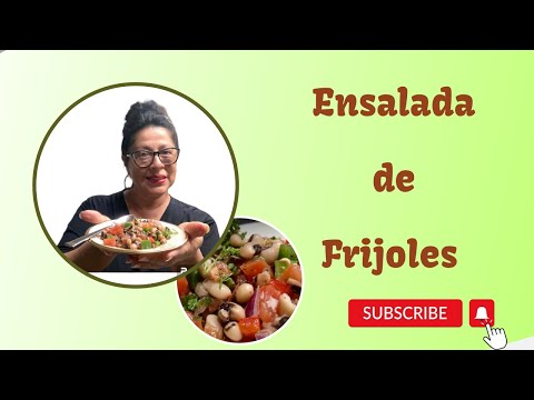 ENSALADA DE FRIJOLES / Receta Vegana