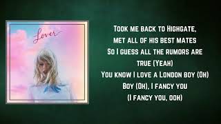 Taylor Swift - London Boy (Lyrics)
