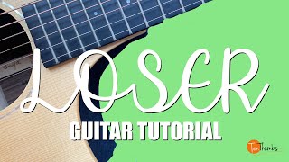 Beck - Loser - Beginner Drop D Slide Guitar Tutorial with Tabs