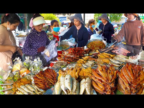 3 Places of Selling Lunch @ Boeng Trabaek Market - Grilled Fish, Meat, Soup, & More