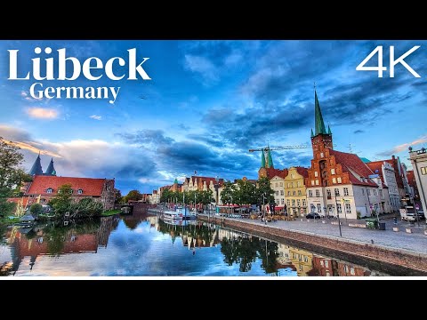 Lübeck, Germany 🇩🇪- Magnificent City- Walking Tour 2022- 4K Ultra HD