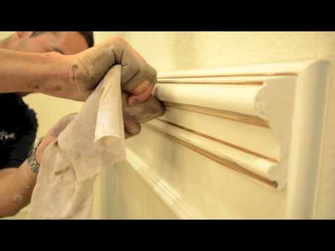 How to Glaze Architectural Moulding/ Faux Finish
