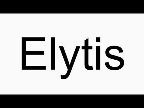 How to pronounce Elytis