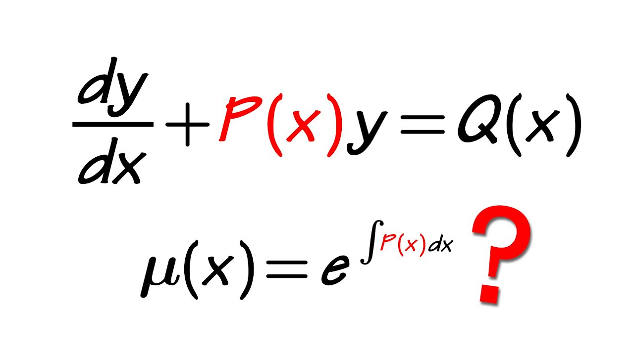 First Order Linear Differential Equation & Integrating Factor (introduction & example)