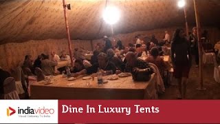 Dine in luxury tents of Allahabad