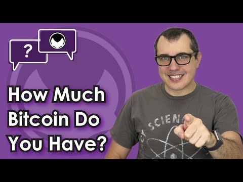 Bitcoin Q&A: How Much Bitcoin Do You Have?