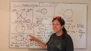 Geometry: Segment Lengths in Circles (10.5)