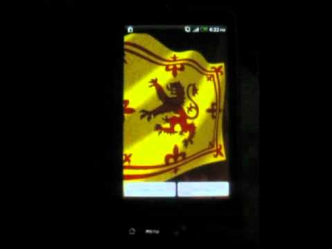 3D Royal Standard of Scotland Video